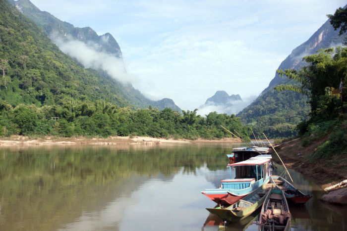 Muang Ngoi Neua is a remote little village nestled between steep mountains and lush rice fields