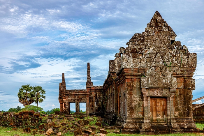 Trung Temple area - Ruins of two palaces on both sides of the road