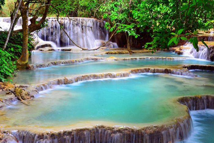 Visiting Kuang Si Falls – a must-see sight on Laos Cambodia combo tour