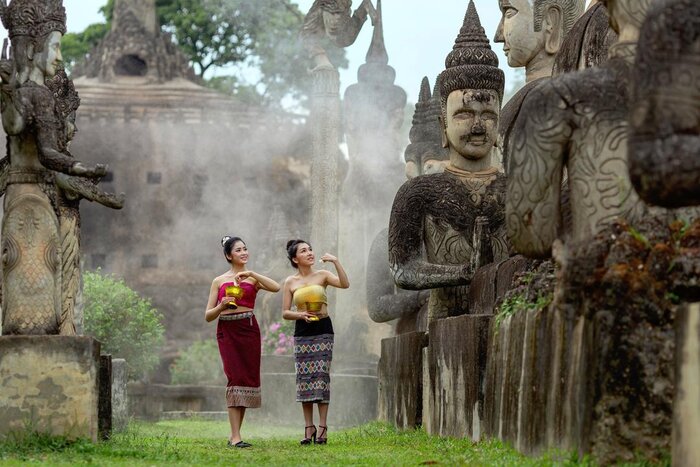 Central Laos always impresses visitors with its attractive architecture.