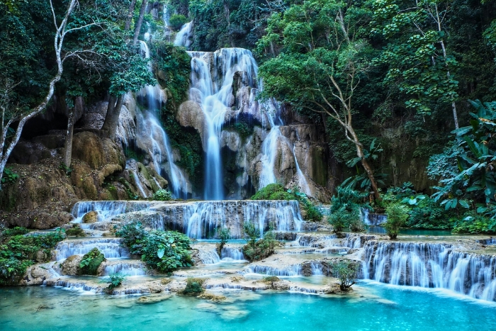 Kuang Si Waterfall - a stunning stop on a girlie weekend in Luang Prabang