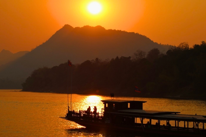 Sunset cruise on the Mekong River