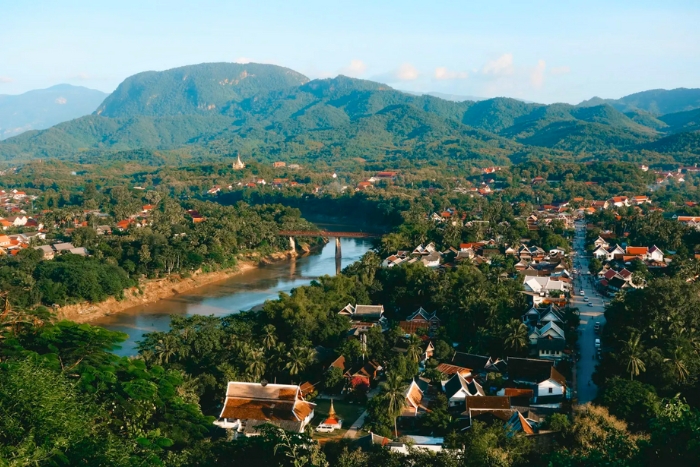 A stunning panoramic view of Luang Prabang, Laos