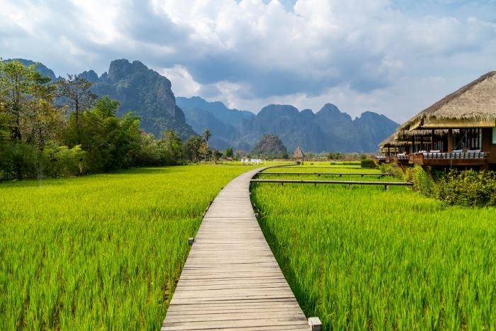 Vang Vieng offers some of the most breathtaking scenery in Laos