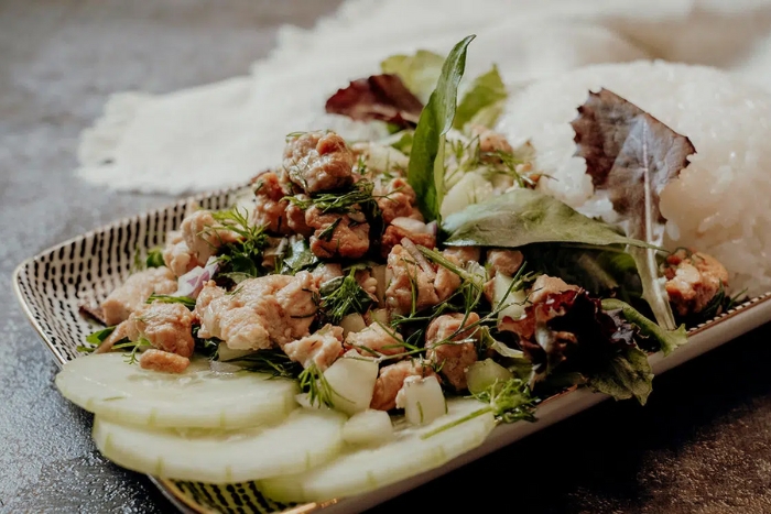 Laap, the national dish of Laos, is a staple of Laos cuisine