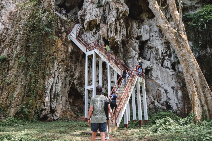 Discovering Phathok Cave on a solo female tour in Laos: a highlight of 21 days in Laos