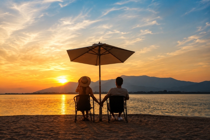 Enjoy the panoramic views from Don Daeng island in Laos