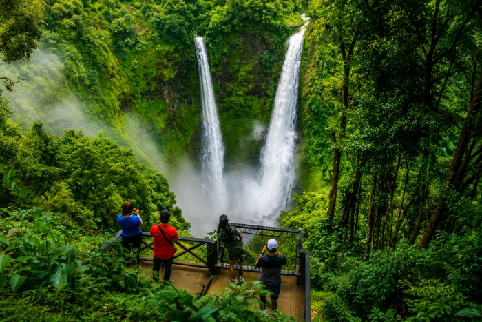 Explore the unspoilt beauty of the Tad Fane waterfalls in Laos