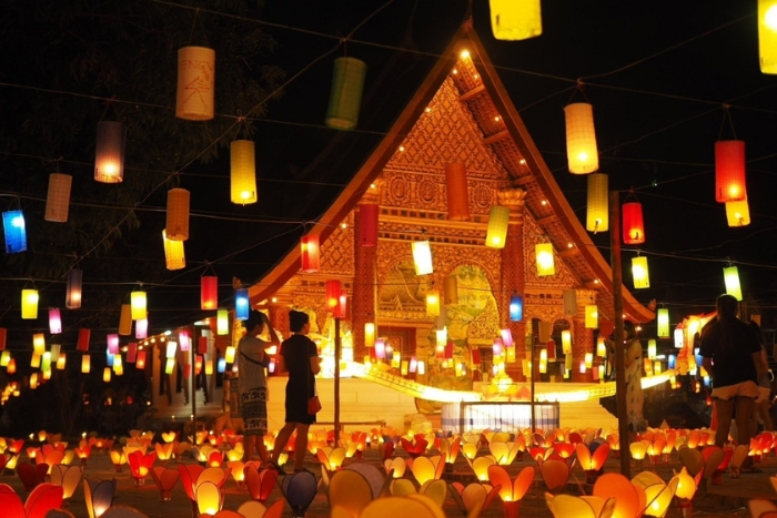 Boun Lai Heua Fai – Floating lights on the Mekong during the festivals in Laos