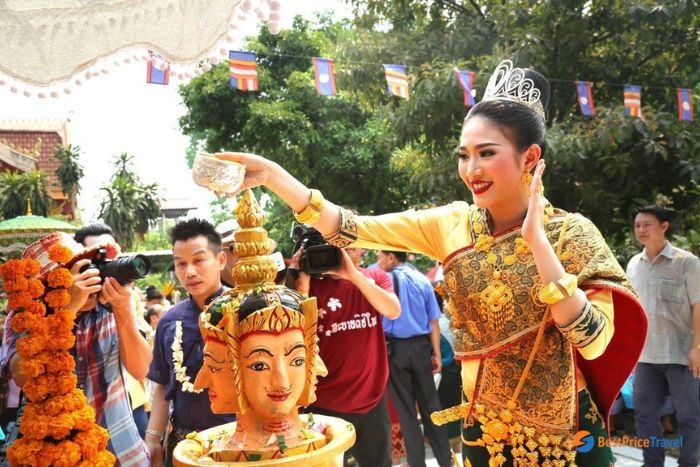 Bun Pi Mai - New Year takes place in April in Laos