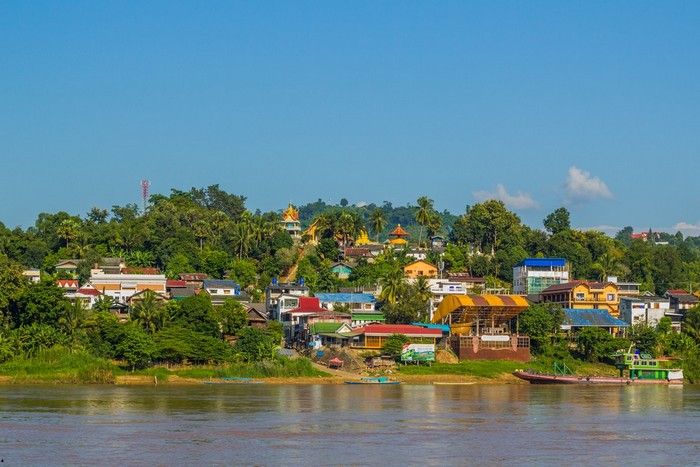 A peaceful scene in Houayxay, Laos