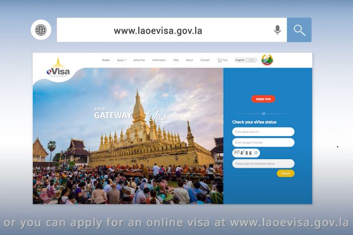 Official site to apply for Laos e-visa