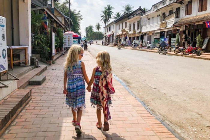 Laos is one of the safest countries to travel to with children