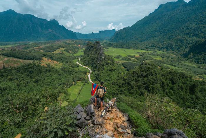 Remember to bring sports shoes, which are essential in your Laos travel backpack