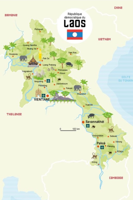Maps of Laos