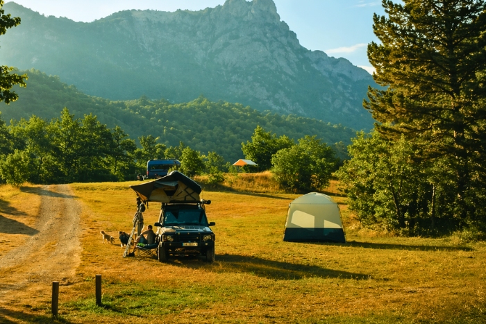 Karst landscapes of Laos during a motorhome itinerary