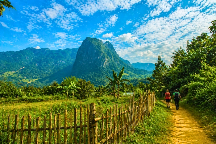 Motorhome travel experience in Laos in the heart of nature