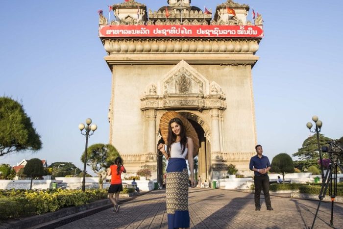 Experience wearing traditional Lao costumes in Vientiane