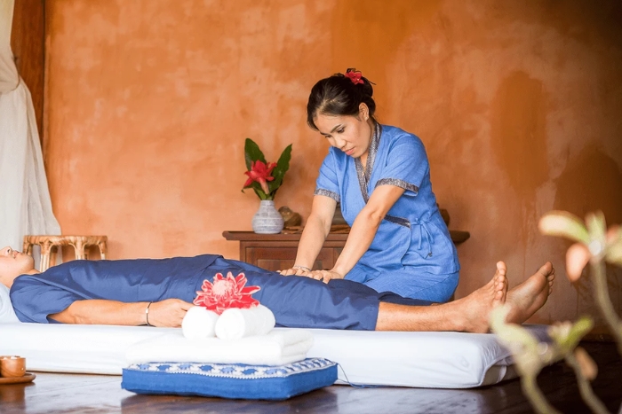 Relax at Vang Vieng spa when it rains