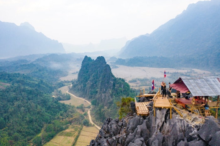 Breathtaking view after climbing Mount Pha Hon Kham