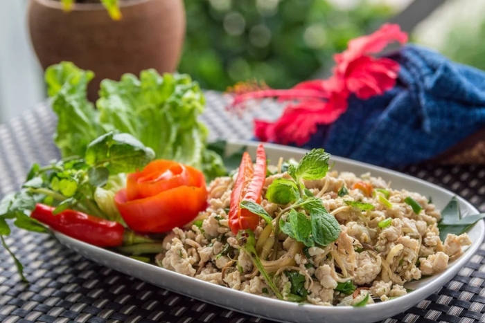 Laap, a speciality of Vang Vieng Laos