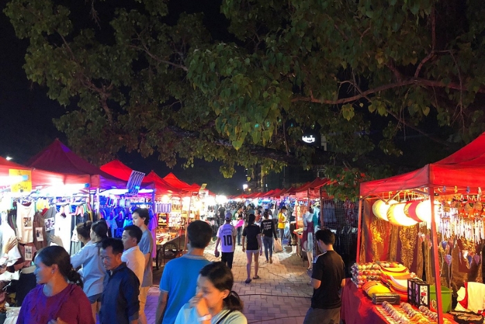 Night market in Vientiane