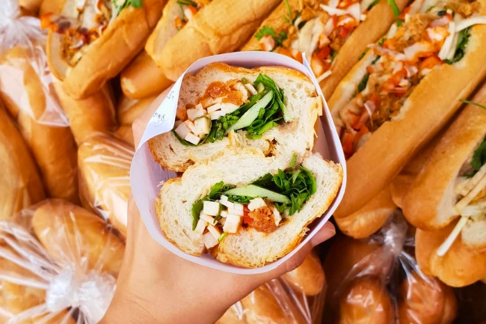 Khao Jee Pa-Tay, crispy, savory Lao baguette