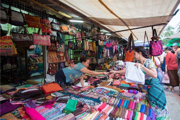 Don't forget to do shopping in Vientiane on your girls' weekend trip to Vientiane