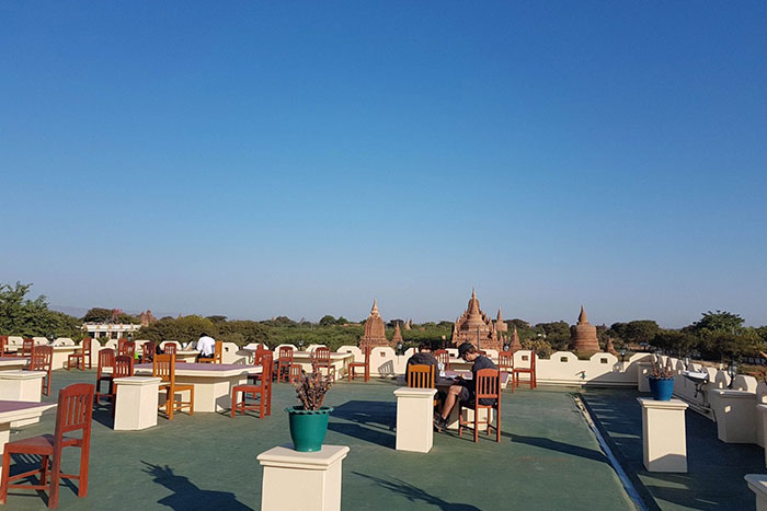 View from Hotel Temple View Bagan