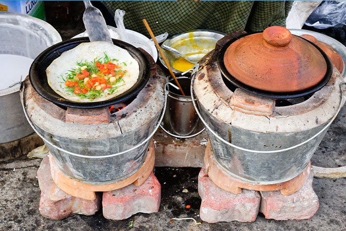 Burmese food in Bagan