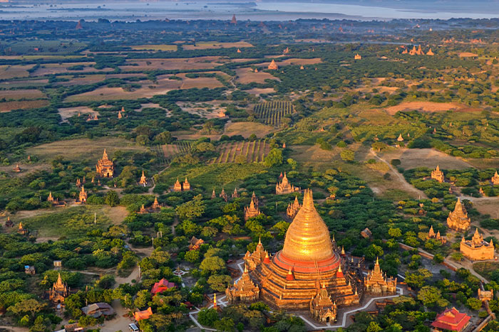 Plain of temples in Bagan
