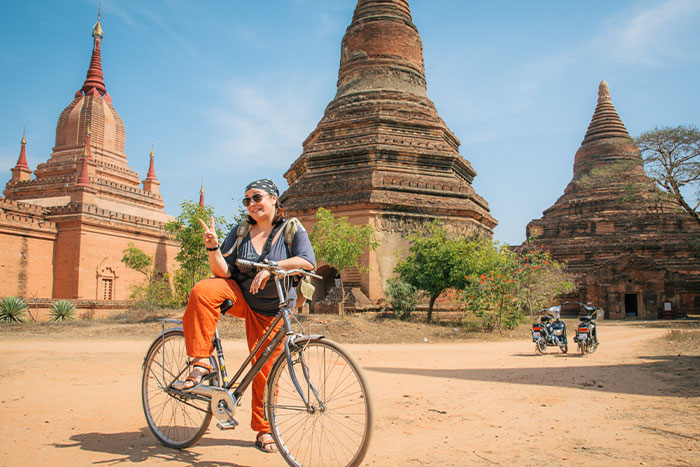 Exploring Temples In Bagan On a Bicycle