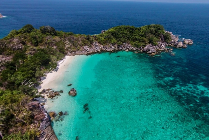 Myeik island and turquoise water