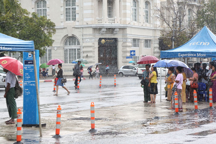 Rainy season in Yangon 