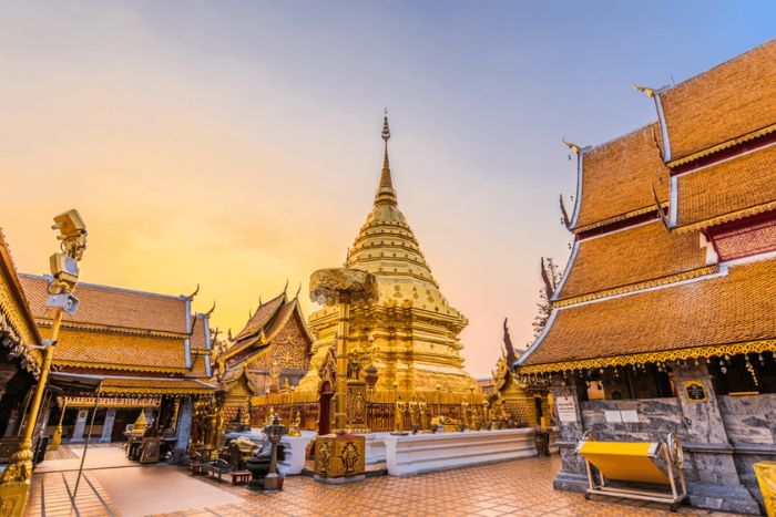 Doi Suthep Temple overlooking Chiang Mai