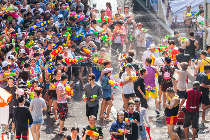 Songkran, the Thai New Year festival in April