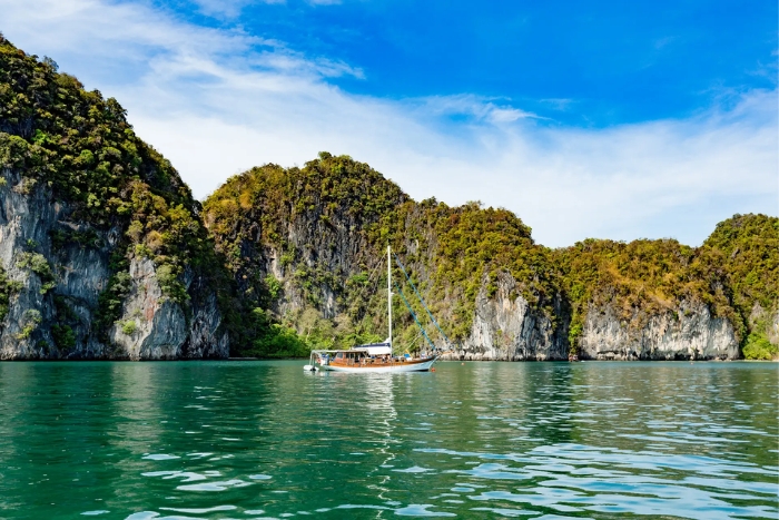 Phang Nga Bay karst landscapes on south Thailand winter vacations 15 days