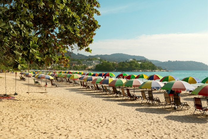 Relaxing at Kata Beach during a Thailand itinerary 15 days beaches and islands
