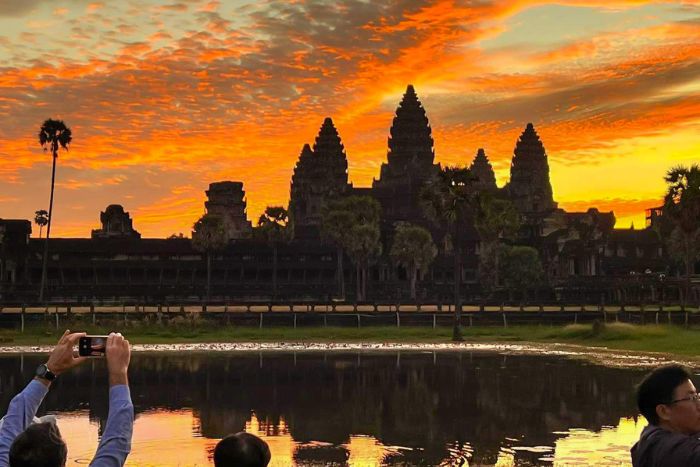 Sunrise over Angkor Wat 