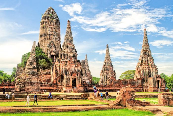 The ancient ruins of Ayutthaya 