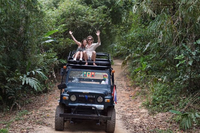 Jeep tour on Koh Samui Island during your 4 weeks in Thailand.