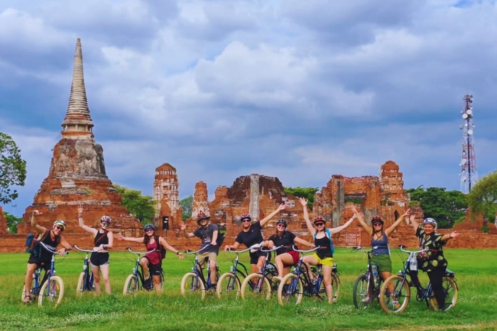 Rent a bike to explore Ayutthaya temple and Ayutthaya Historical Park .
