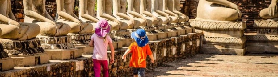 Family travel to Ayutthaya