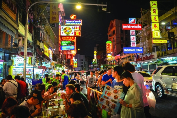 Chinatown, the gourmet nightlife of Bangkok in summer