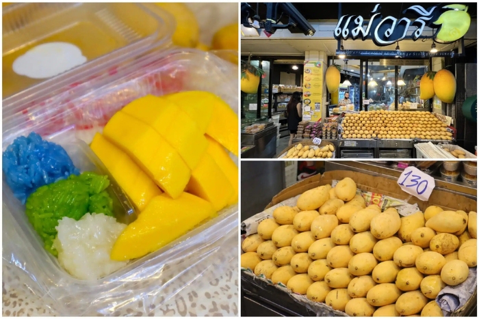 Sticky rice with mango at Mae Varee – Sweet stop on the tuk-tuk food tour