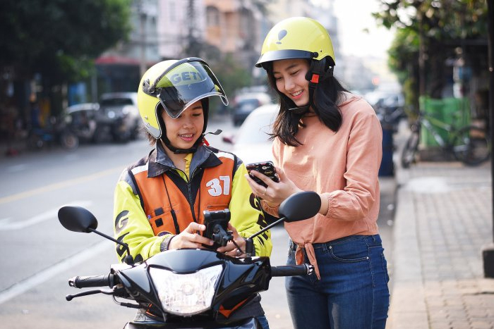 Get around Bangkok by motorbike taxis 