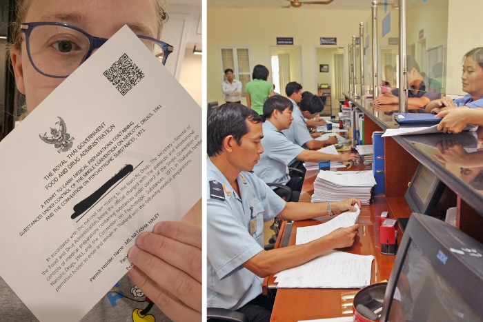 Bringing medications to Thailand