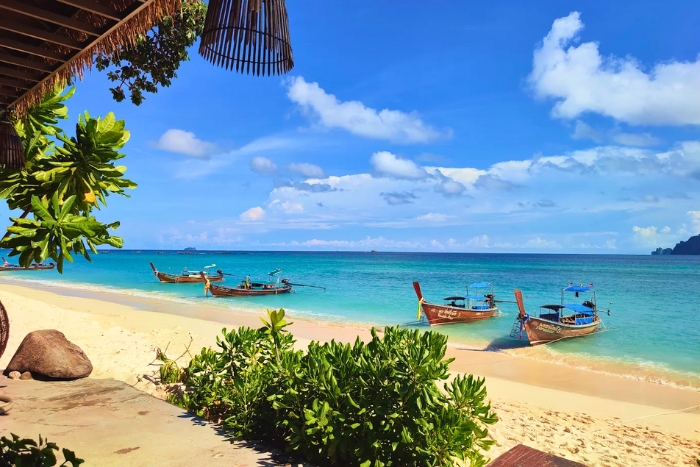Relaxing on Long Beach, one of the best beaches in Thailand