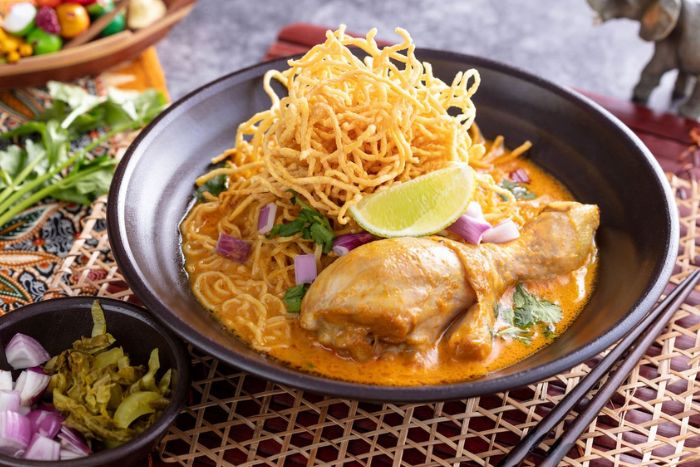 Khao soi is a traditional signature dish of Chiang Mai