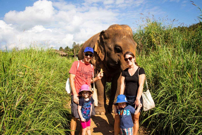 Ethical elephant sanctuary in Chiang Mai - top family activity for kids